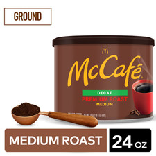 McCafe Premium Roast Decaf, Ground Coffee, Decaffeinated, 24oz. Canned 10.66 per pound