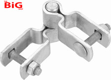Chain Link Fence Gate Post Hinge, 1" X 1" Galvanized Steel Chain Link Fence Post