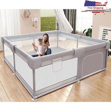 Baby Playpen 50"x50"Play Pens for Babies and Toddlers Baby Fence Baby Play Yards