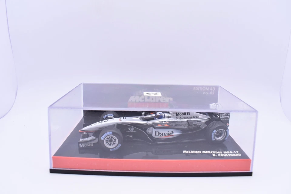 Model Car Formula 1 F1 1:43 McLaren Mercedes MP4-17 Minichamps Coulthard - Image 2 of 4