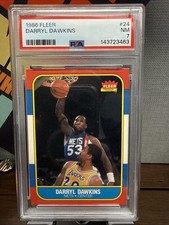 1986-87 Fleer Darryl Dawkins #24 PSA 7