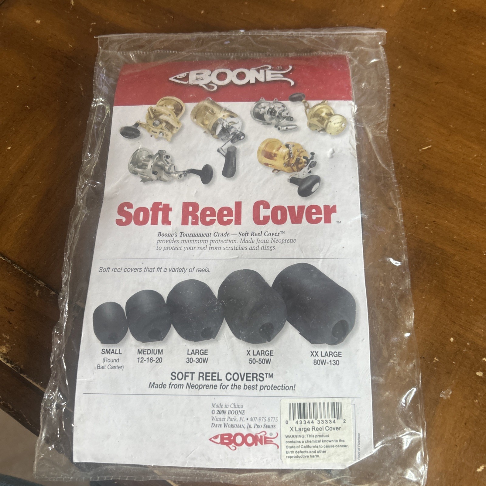 Boone Soft Reel Cover X Large 50-50W Neoprene Black