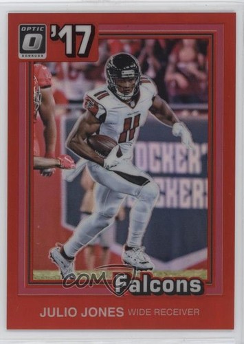 Julio Jones [Red] #14 2017 Panini Donruss Optic 1981 Tribute card