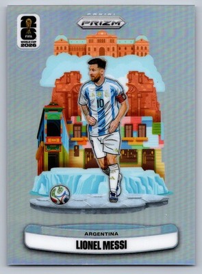 2026 Panini Prizm FIFA World Cup Lionel Messi #10 National Landmarks Case Hit