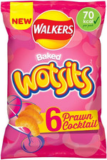 Walkers Wotsits Prawn Cocktail Snacks Crisps 6X13.5G