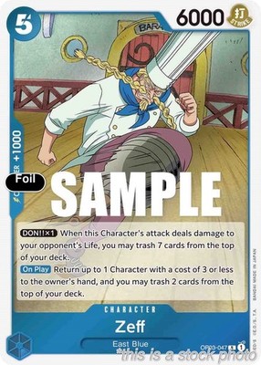Zeff [OP03 - OP03-047]FoilNMOne Piece Card Game