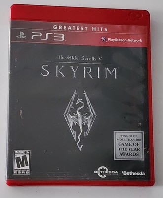 Skyrim The Elder Scrolls V PS3 PlayStation 3 Greatest Hits W/Manual 