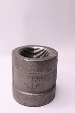 Threaded End Pipe Coupling 300 Psi Class 300 Malleable Iron Black 1-1/2"