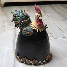 Large Rustic Rooster Figurine Farmhouse Decor...