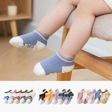 Rubber Low-Cut 5 Girl Non Sock Floor Pairs Boy Ankle Skid Socks Toddler Grips