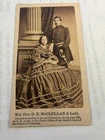 Civil War CDV Union General George McClellan and Wife