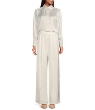 Gianni Bini Wide Leg Satin Pants NWT $109 Siz...