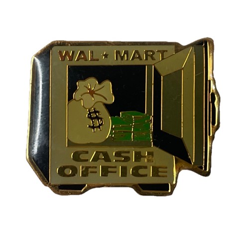 Walmart Associate Employee Pin Cash Office Money Bag Dollars USA
