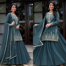 Launching New Heavy Roman Cotton Top Lehenga With Dupatta For Wedding