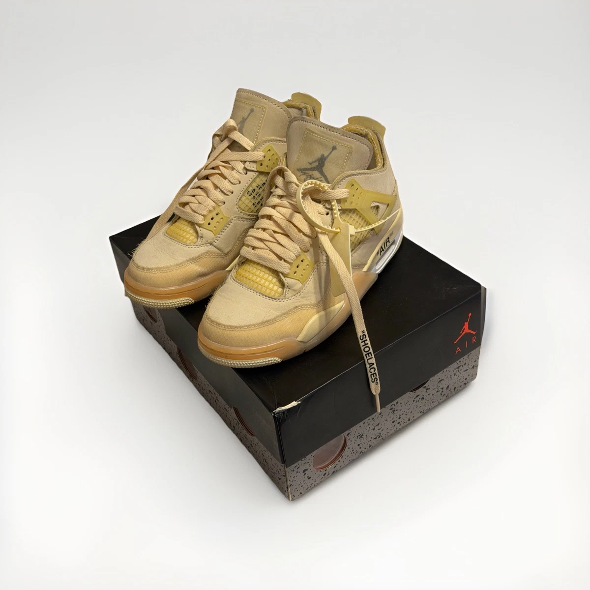 Jordan 4 SP x Off-White Mid Sail W for sale | eBay Jordan 4 SP x Off-White Mid Sail W for sale | eBay