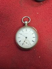 WALTHAM 18s Wm. Ellery Model 1877 11J - Key Wind Pocket Watch Year 1883