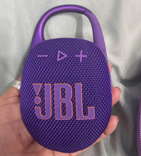 JBL CLIP 5 Bluetooth Speaker Wireless Portable Waterproof Purple CLIP5 Used c