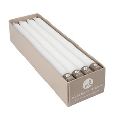 Northern Lights Candles - 12" 12pk Tapers - Pure White - 72789