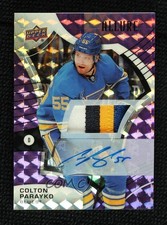 2021-22 Upper Deck Allure Purple Diamond 7/10 Colton Parayko #55 Patch Auto 1t49