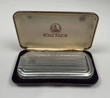 Vintage Rolls Razor in Original Case w/ Paper Work Made in England