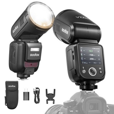 Godox V100C V100-C 2.4G TTL Round Head Camera Flash Speedlite for Canon Cameras