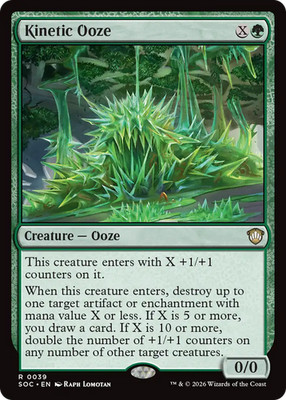 Kinetic Ooze - 39 - SOC - Near Mint - MTG