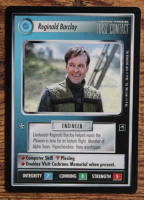Star Trek CCG - First Contact - Reginald Barclay