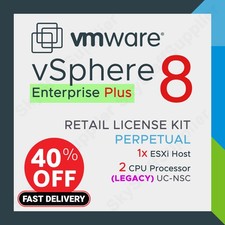 VMware vSphere Enterprise Plus v.8 Perpetual License 2 CPU - UC NSC BRAND NEW