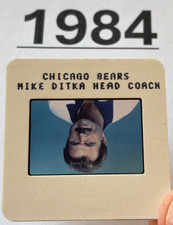 MiKE DITKA 1984 NFL Transparency TV MEDIA SLIDE CHICAGO BEARS