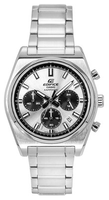 Casio Edifice Chronograph Silver Dial Quartz 100M Men's Watch EFB-730D-7AV