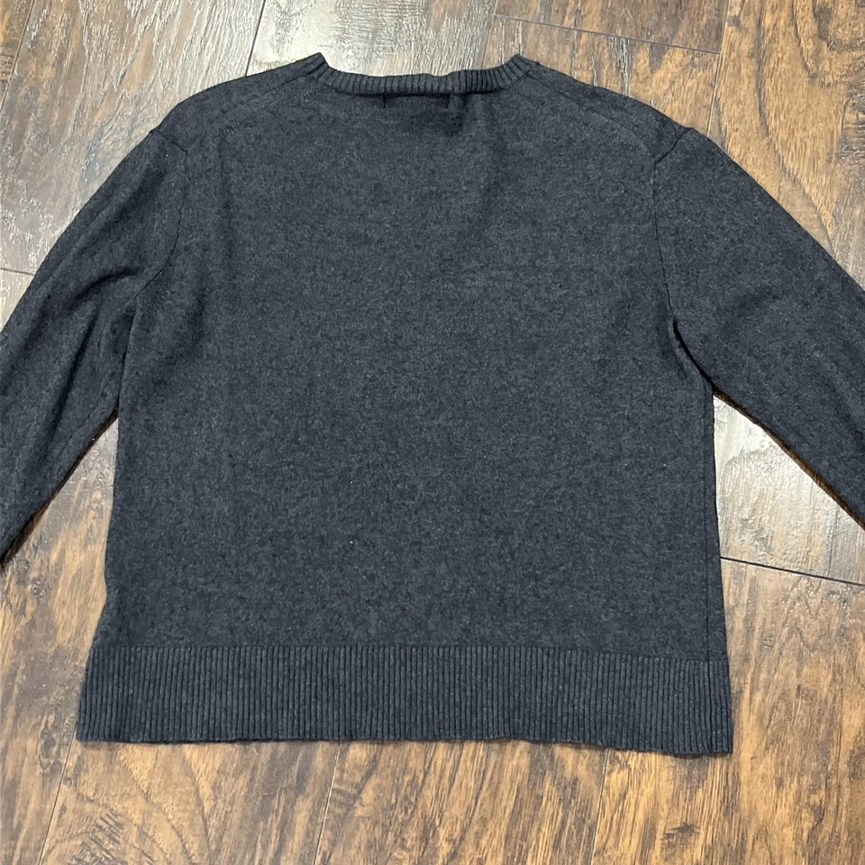 Suéter de seda de cachemir de Banana Republic, gris carbón, talla grande para mujer Foto 3 de 4