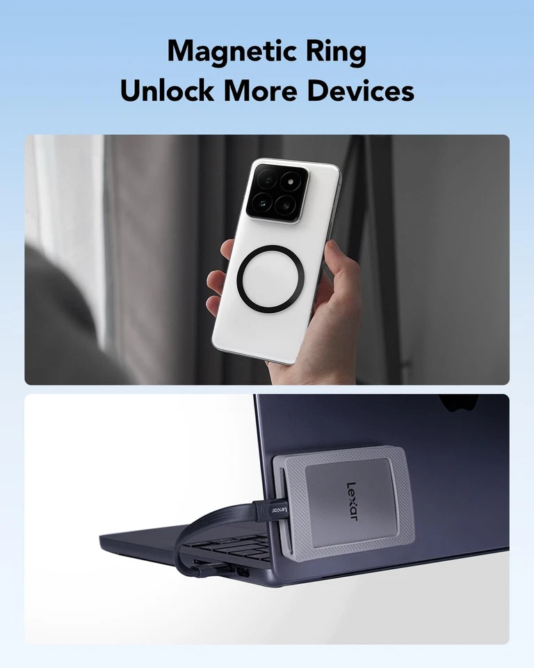 Lexar Portable SSD 1TB mit Magnetkit für iPhone 15/16 und mehr - Bild 4 von 4