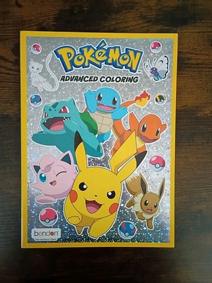POKEMON Advanced Coloring Book Nintendo Pikachu Gengar Mewtwo Snorlax Psyduck
