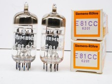 matched Pair E81CC ECC801-S Siemens Munich 6201 NIB/NEW in Box TUBE RÖHRE 03