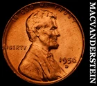 1956-D Lincoln Wheat Cent - Red Choice Gem Brilliant Unc  No Reserve  #G8904