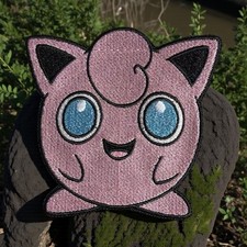 Jigglypuff Pokemon Embroidery Patch Multi Sizes 3" - 6"