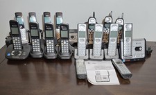 Lot of AT T Panasonic Uniden VTech Cordless Landline Phones Handsets KX-TGA641