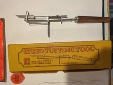 RC Rug Crafters Speed Tufting Tool W/ Box Instructions Gauge Patent #3714915