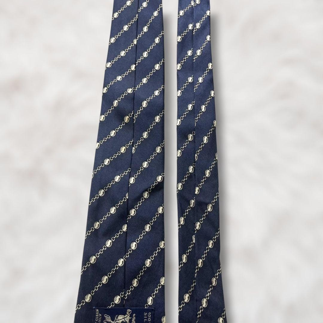 Excellent condition HERMES striped pattern chain … - image 6