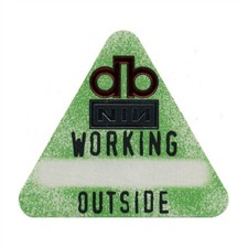 David Bowie 1995 Nine Inch Nails Outside Concert Tour Working Backstage Pass