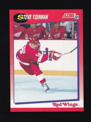 1991-92 Score Canadian Steve Yzerman #190 Detroit Red Wings | eBay