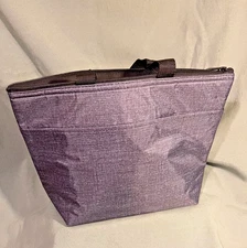 Thirty-One Tote-ally Thermal Tote in Charcoal Crosshatch NEW!