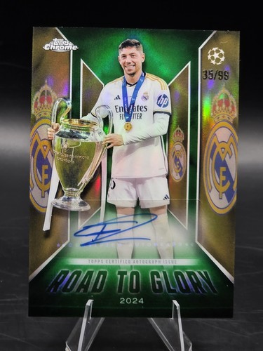Federico Valverde 2025-26 Topps Chrome UEFA Club Competitions Road to Glory Auto