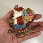 Set of 5 Vintage 1992 Hallmark Christmas Ornaments Santa & His Reindeer Boxed — photo 10