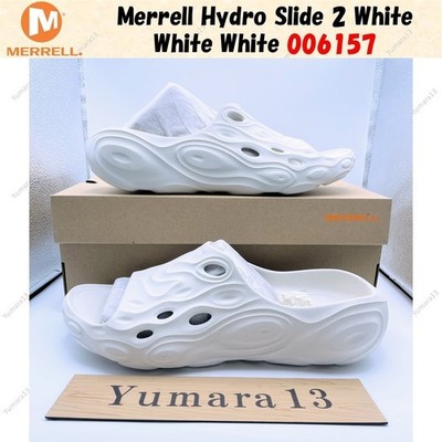 Merrell Hydro Slide 2 White White White 006157 Men's Size