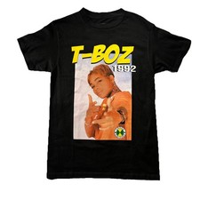 Cross Colours T-Boz TLC Album Cover 1992 Hip Hop R B Black T-Shirt Size Small