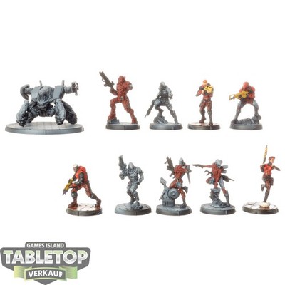 Infinity - 10x Nomads Action Pack - teilweise bemalt