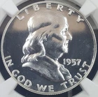 *WOW* 1957-P Franklin Half-Dollar 50¢ - NGC Graded PF67