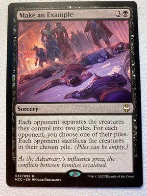 MTG 1x Make an Example 37 Commander Streets of New Capenna Magic Gathering x1 NM