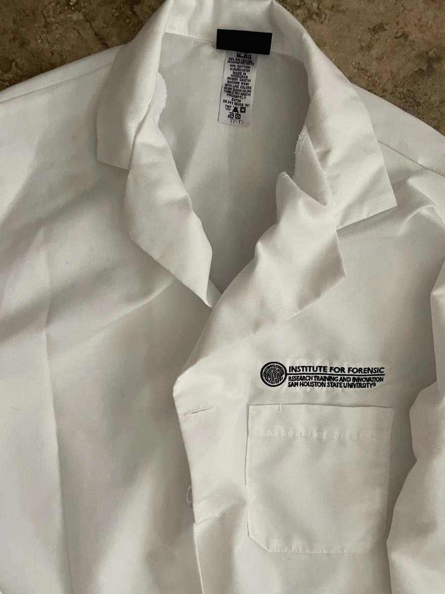 Lab Coat Size Medium Sam Houston Institute For Forensic Research 